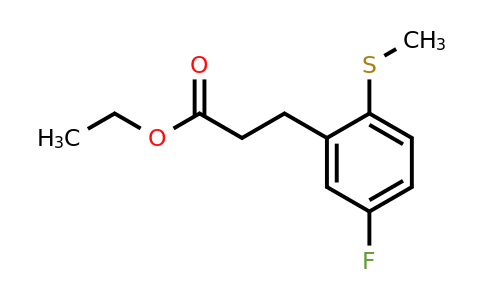 1806409-13-1 | Ethyl 3-(5-fluoro-2-(methylthio)phenyl)propanoate