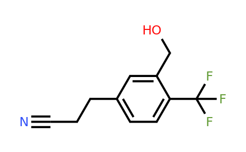 1806410-36-5 | 3-(3-(Hydroxymethyl)-4-(trifluoromethyl)phenyl)propanenitrile