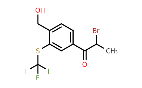 1806411-18-6 | 4-(2-Bromopropanoyl)-2-(trifluoromethylthio)benzylalcohol