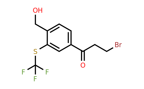 1806411-22-2 | 4-(3-Bromopropanoyl)-2-(trifluoromethylthio)benzylalcohol