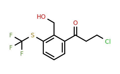 2-(3-Chloropropanoyl)-6-(trifluoromethylthio)benzyl alcohol