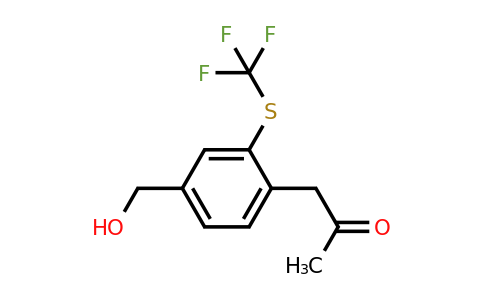 1806411-31-3 | 4-(2-Oxopropyl)-3-(trifluoromethylthio)benzyl alcohol