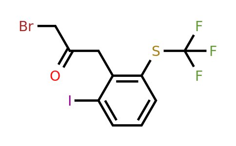 1806412-04-3 | 1-Bromo-3-(2-iodo-6-(trifluoromethylthio)phenyl)propan-2-one