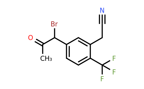 1806412-13-4 | 5-(1-Bromo-2-oxopropyl)-2-(trifluoromethyl)phenylacetonitrile