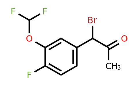 1806412-20-3 | 1-Bromo-1-(3-(difluoromethoxy)-4-fluorophenyl)propan-2-one