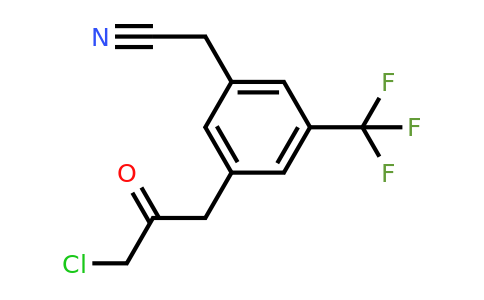 1806412-30-5 | 3-(3-Chloro-2-oxopropyl)-5-(trifluoromethyl)phenylacetonitrile