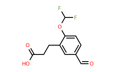 1806412-36-1 | 2-(Difluoromethoxy)-5-formylphenylpropanoic acid