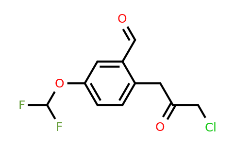 1806412-84-9 | 2-(3-Chloro-2-oxopropyl)-5-(difluoromethoxy)benzaldehyde
