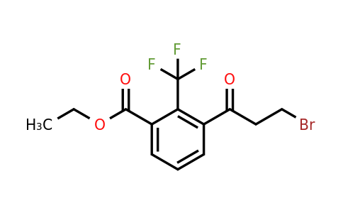 1806413-46-6 | Ethyl 3-(3-bromopropanoyl)-2-(trifluoromethyl)benzoate