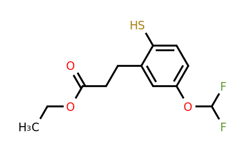 1806413-52-4 | Ethyl 5-(difluoromethoxy)-2-mercaptophenylpropanoate