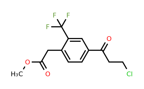 1806413-60-4 | Methyl 4-(3-chloropropanoyl)-2-(trifluoromethyl)phenylacetate