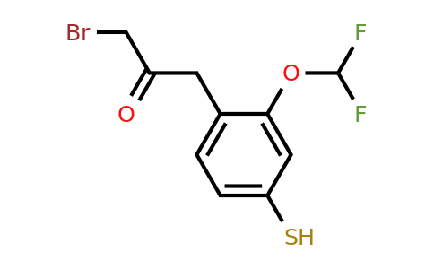 1806413-72-8 | 1-Bromo-3-(2-(difluoromethoxy)-4-mercaptophenyl)propan-2-one