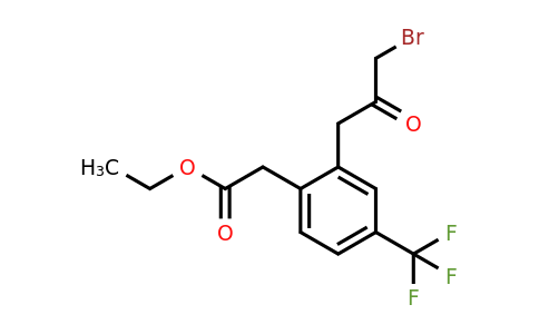 1806413-88-6 | Ethyl 2-(3-bromo-2-oxopropyl)-4-(trifluoromethyl)phenylacetate