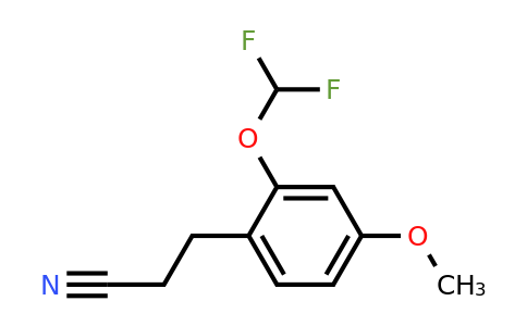 1806413-89-7 | 2-(Difluoromethoxy)-4-methoxyphenylpropanenitrile