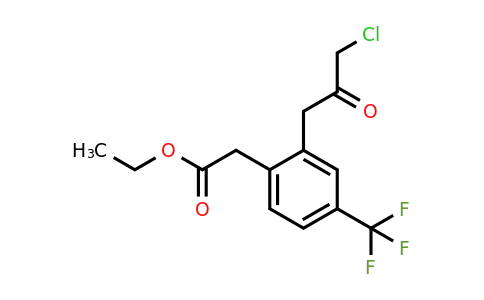 1806414-03-8 | Ethyl 2-(3-chloro-2-oxopropyl)-4-(trifluoromethyl)phenylacetate