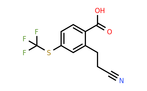 1806414-28-7 | 2-(2-Cyanoethyl)-4-(trifluoromethylthio)benzoic acid