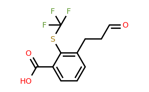 1806414-31-2 | 3-(3-Oxopropyl)-2-(trifluoromethylthio)benzoic acid