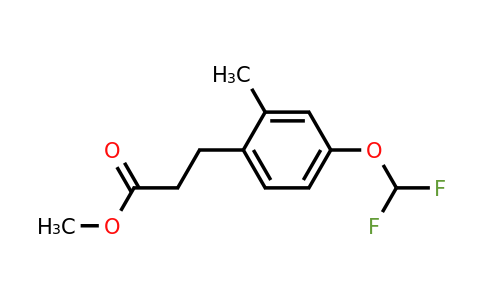 1806414-32-3 | Methyl 4-(difluoromethoxy)-2-methylphenylpropanoate
