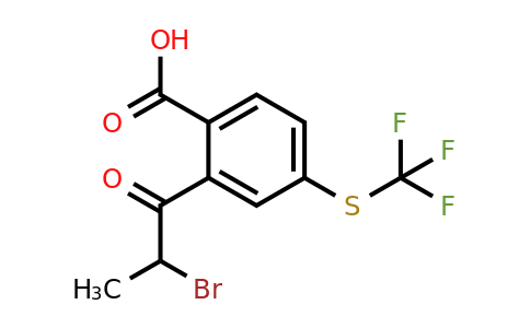 1806414-37-8 | 2-(2-Bromopropanoyl)-4-(trifluoromethylthio)benzoic acid