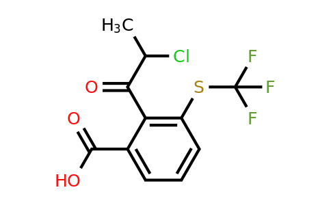 1806414-54-9 | 2-(2-Chloropropanoyl)-3-(trifluoromethylthio)benzoic acid
