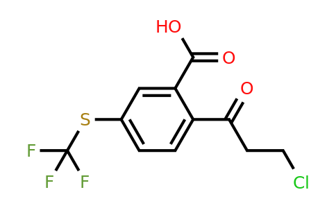 1806414-60-7 | 2-(3-Chloropropanoyl)-5-(trifluoromethylthio)benzoic acid