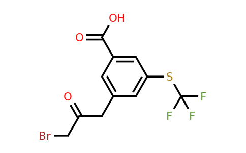 1806414-65-2 | 3-(3-Bromo-2-oxopropyl)-5-(trifluoromethylthio)benzoic acid