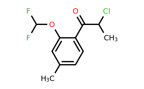 1806414-70-9 | 2-Chloro-1-(2-(difluoromethoxy)-4-methylphenyl)propan-1-one