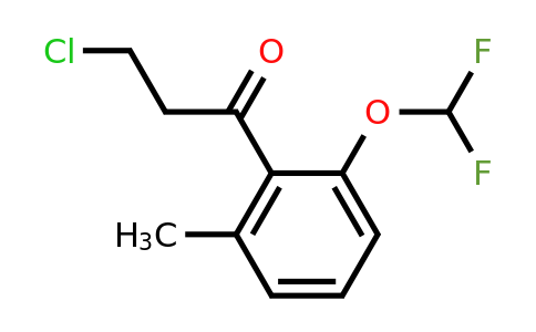 1806414-74-3 | 3-Chloro-1-(2-(difluoromethoxy)-6-methylphenyl)propan-1-one