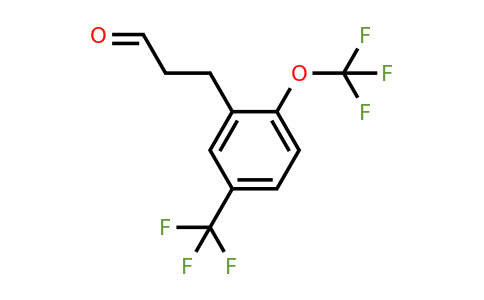 1806414-77-6 | 3-(2-(Trifluoromethoxy)-5-(trifluoromethyl)phenyl)propanal