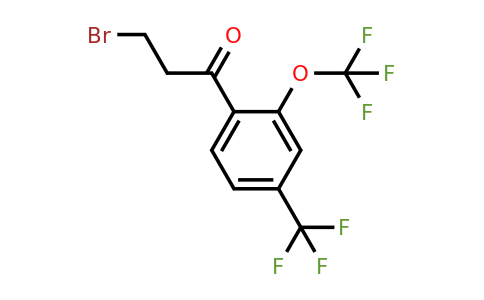 1806415-02-0 | 3-Bromo-1-(2-(trifluoromethoxy)-4-(trifluoromethyl)phenyl)propan-1-one