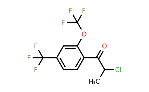 1806415-11-1 | 2-Chloro-1-(2-(trifluoromethoxy)-4-(trifluoromethyl)phenyl)propan-1-one