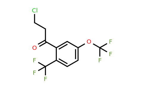 1806415-26-8 | 3-Chloro-1-(5-(trifluoromethoxy)-2-(trifluoromethyl)phenyl)propan-1-one
