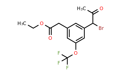 1806415-64-4 | Ethyl 3-(1-bromo-2-oxopropyl)-5-(trifluoromethoxy)phenylacetate