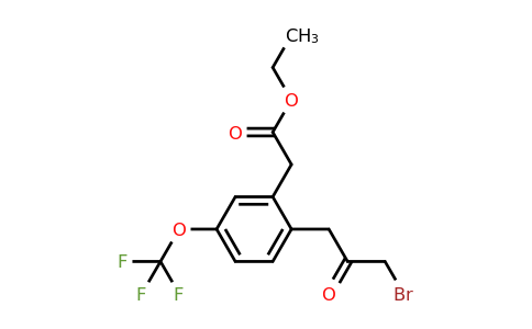 1806415-70-2 | Ethyl 2-(3-bromo-2-oxopropyl)-5-(trifluoromethoxy)phenylacetate