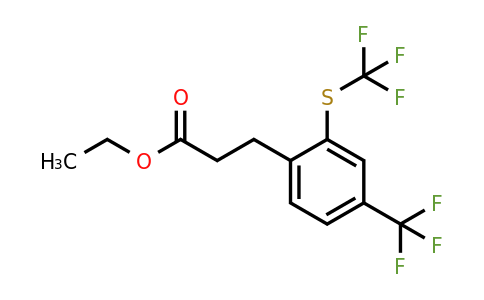 1806415-92-8 | Ethyl 3-(4-(trifluoromethyl)-2-(trifluoromethylthio)phenyl)propanoate