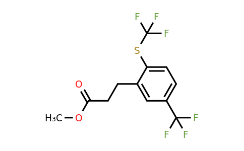1806415-98-4 | Methyl 3-(5-(trifluoromethyl)-2-(trifluoromethylthio)phenyl)propanoate