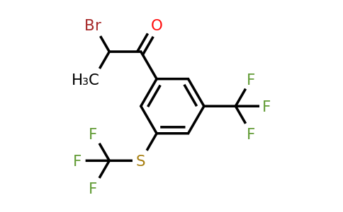 1806416-19-2 | 2-Bromo-1-(3-(trifluoromethyl)-5-(trifluoromethylthio)phenyl)propan-1-one