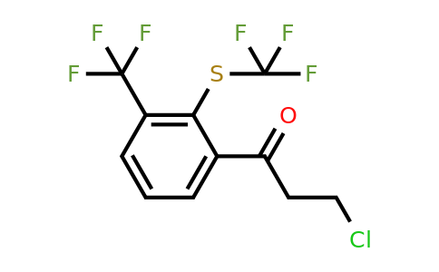 1806416-32-9 | 3-Chloro-1-(3-(trifluoromethyl)-2-(trifluoromethylthio)phenyl)propan-1-one