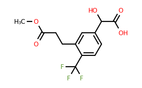 1806416-91-0 | 3-(3-Methoxy-3-oxopropyl)-4-(trifluoromethyl)mandelic acid