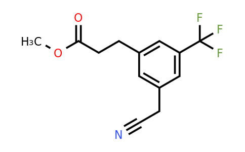 1806417-01-5 | Methyl 3-(3-(cyanomethyl)-5-(trifluoromethyl)phenyl)propanoate