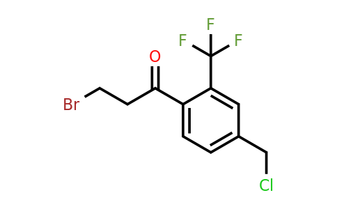 1806417-20-8 | 3-Bromo-1-(4-(chloromethyl)-2-(trifluoromethyl)phenyl)propan-1-one