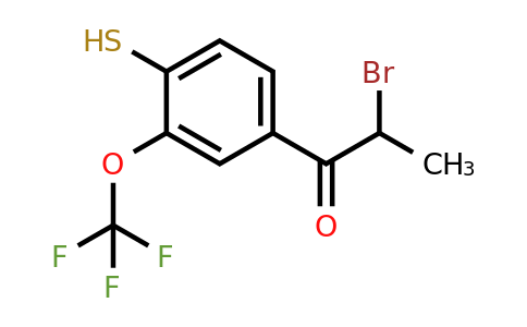 1806417-24-2 | 4-(2-Bromopropanoyl)-2-(trifluoromethoxy)thiophenol