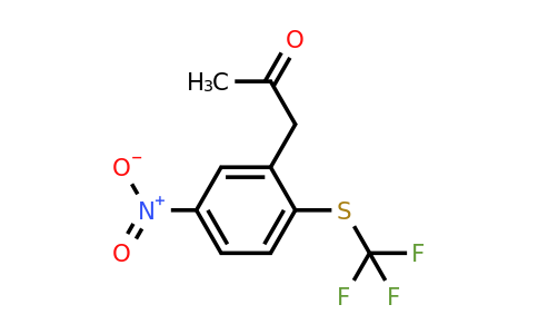 1806418-15-4 | 1-(5-Nitro-2-(trifluoromethylthio)phenyl)propan-2-one