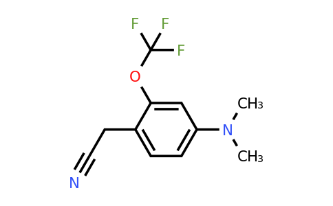 1806418-25-6 | 4-Dimethylamino-2-(trifluoromethoxy)phenylacetonitrile