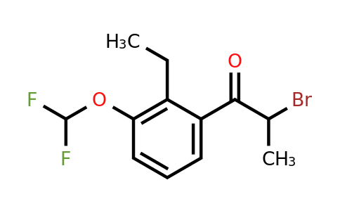 1806418-62-1 | 2-Bromo-1-(3-(difluoromethoxy)-2-ethylphenyl)propan-1-one