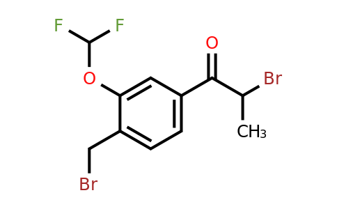 1806419-88-4 | 2-Bromo-1-(4-(bromomethyl)-3-(difluoromethoxy)phenyl)propan-1-one