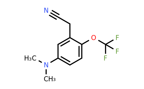 1806427-53-1 | 5-Dimethylamino-2-(trifluoromethoxy)phenylacetonitrile