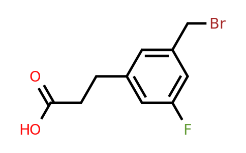1806429-14-0 | 3-(Bromomethyl)-5-fluorophenylpropanoic acid