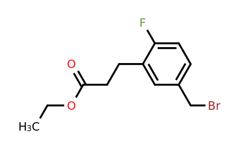 1806429-18-4 | Ethyl 5-(bromomethyl)-2-fluorophenylpropanoate