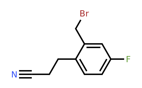 1806429-23-1 | 2-(Bromomethyl)-4-fluorophenylpropanenitrile